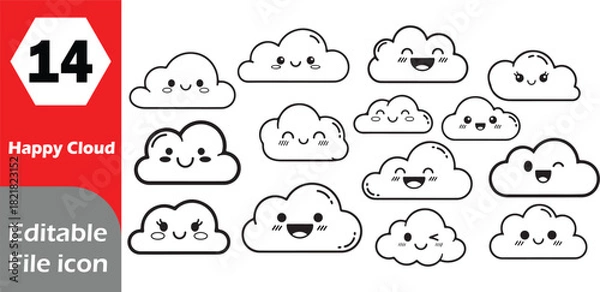 Obraz Modern icon set for digital and print design applications