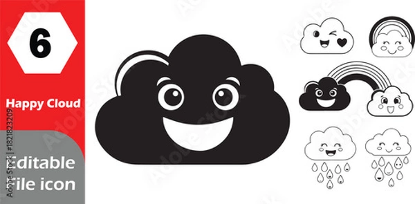 Obraz Versatile icon set for digital design and branding applications