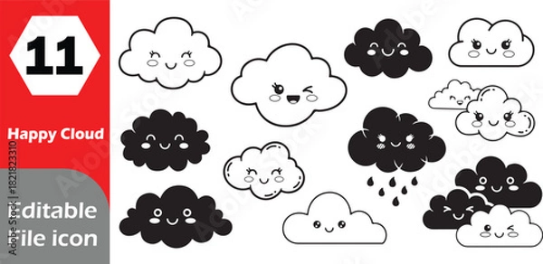 Obraz Versatile icon set for digital and print design projects