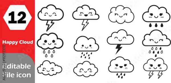 Obraz Versatile icon set for digital and print design