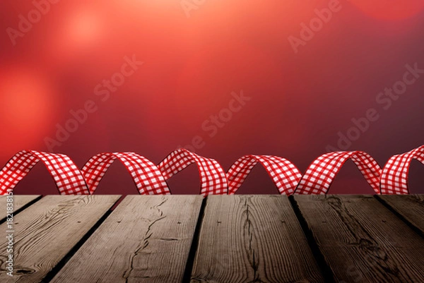 Obraz Weihnachtsmotiv mit Rotem Hintergrund