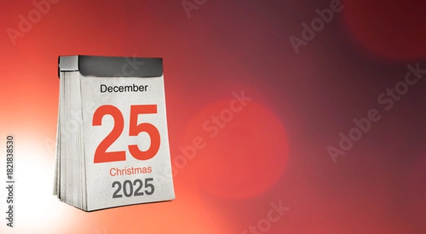 Obraz Weihnachtsmotiv mit Kalenderbaltt