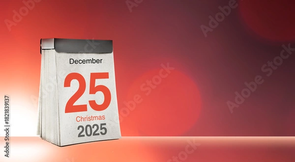 Obraz Weihnachtsmotiv mit Kalenderbaltt