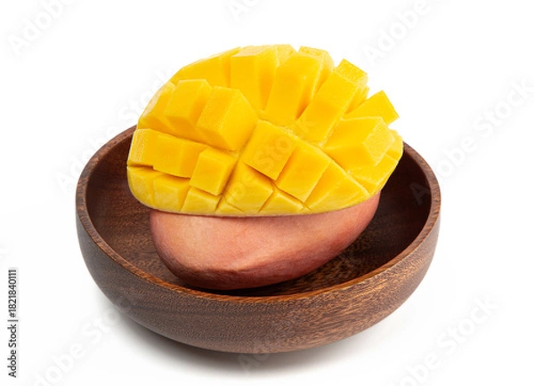 Fototapeta Fresh Red mango isolated on white background