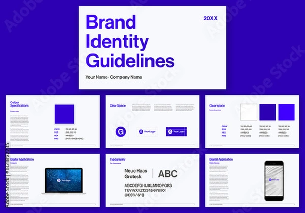 Obraz Brand Identity Guidelines Layout