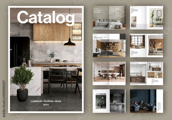 Fototapeta Catalog Layout