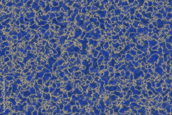 Obraz Abstract blue and yellow textured background with organic patterns