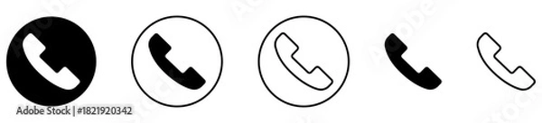 Fototapeta Call icon set