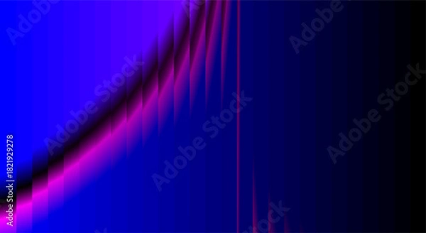 Fototapeta Abstract blue and pink gradient with vertical lines and diagonal stripe