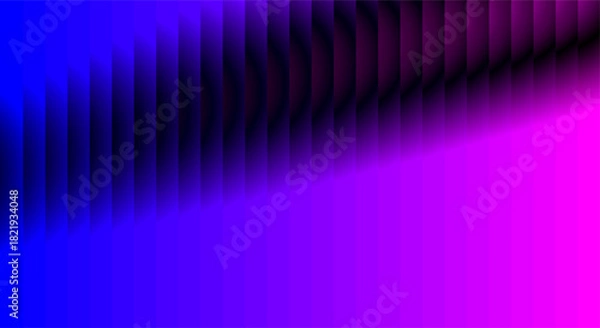 Fototapeta Abstract vertical lines gradient background with blue purple and pink hues