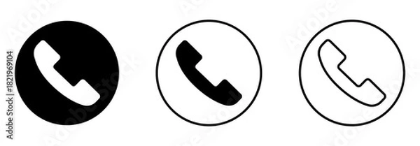 Obraz Set of call icon