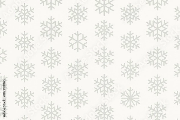 Obraz Elegant snowflake pattern design.