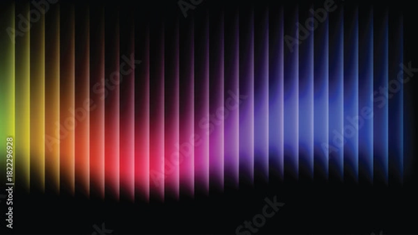 Fototapeta Colorful Neon Light Wave Abstract background