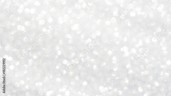 Fototapeta white glitter and bokeh for a background.