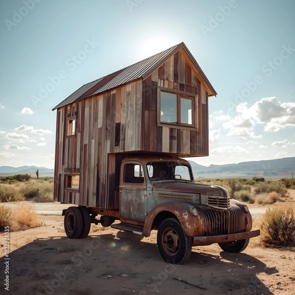 Obraz old abandoned truck