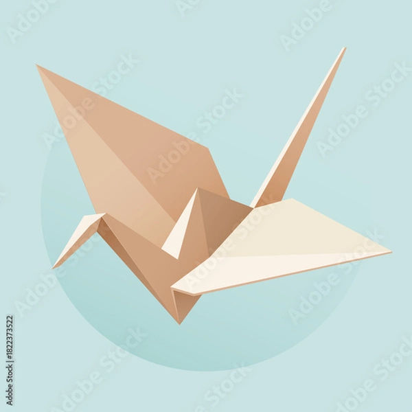 Obraz paper origami crane