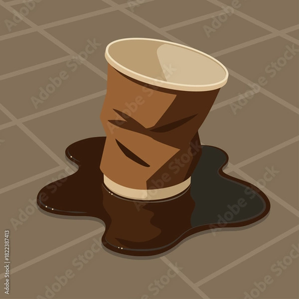 Obraz spilled coffee