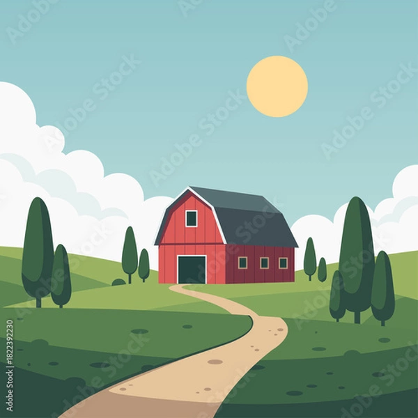 Obraz scandinavian style cottage