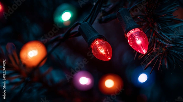 Obraz colorful christmas balls