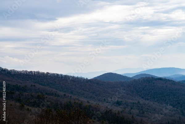 Obraz mountains and clouds in fall