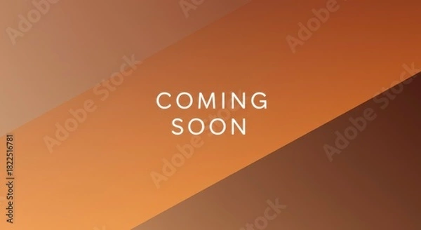 Obraz Elegant gradient background with a 'Coming Soon' message for marketing promotions