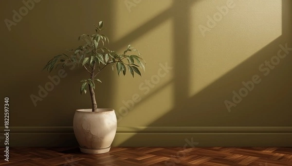 Fototapeta bright interiors Living room mockup illustration 3D rendering image