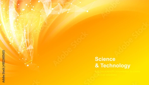 Obraz Yellow gradient mesh texture. Colorful bright orange background