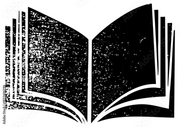 Obraz Open book knowledge in a vintage library