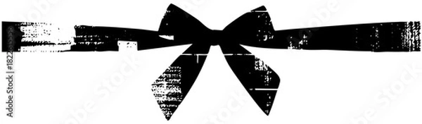 Obraz Ribbon ties gift in texture