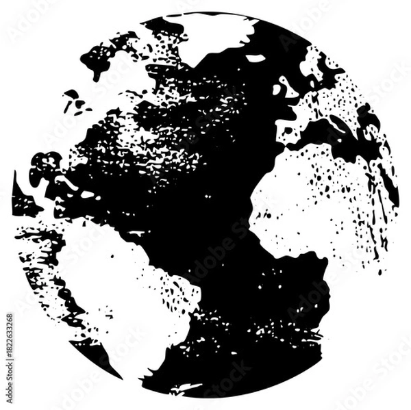 Obraz Globe illustrates connectivity in a global network