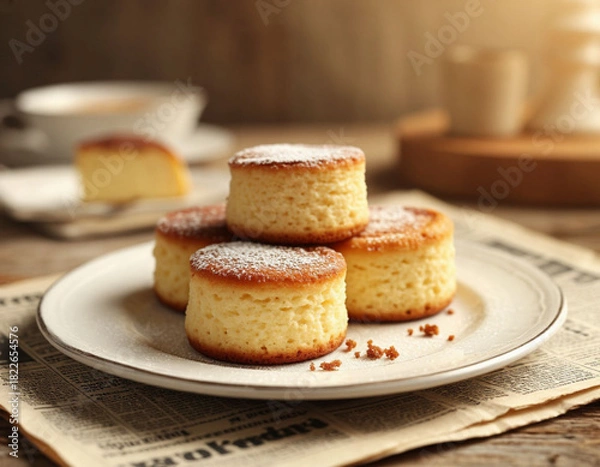 Obraz cake on a plate