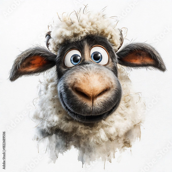 Obraz Quirky Sheep Clipart