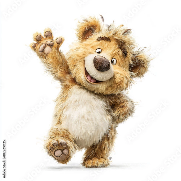 Obraz Quirky Teddy Bear Character