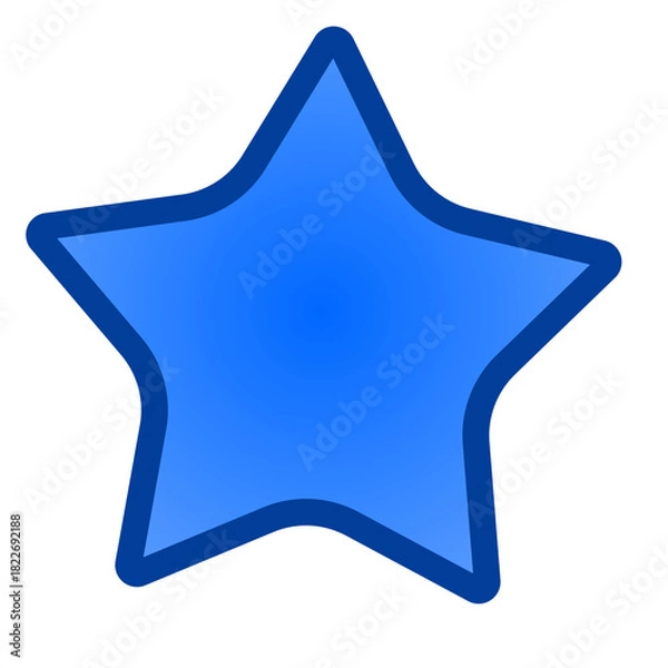 Obraz blue star shape