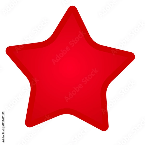 Obraz red star shape