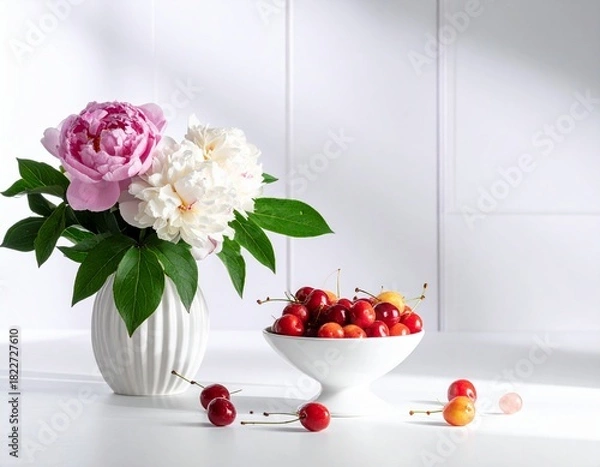 Obraz The Unadorned White, Blurred Domestic Scene.