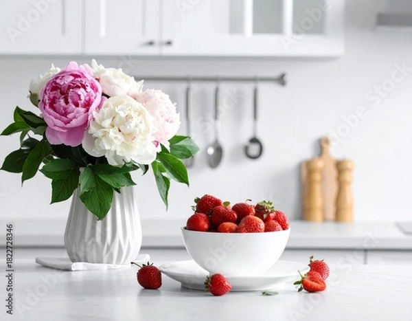 Obraz Clean Lines, Soft Focus White Counter.