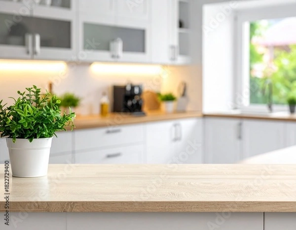 Obraz Focused Purity on the White Countertop.