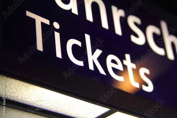 Fototapeta Ticket