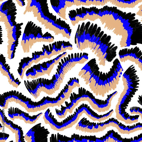 Obraz Abstract pattern design. Seamless doodle pattern.