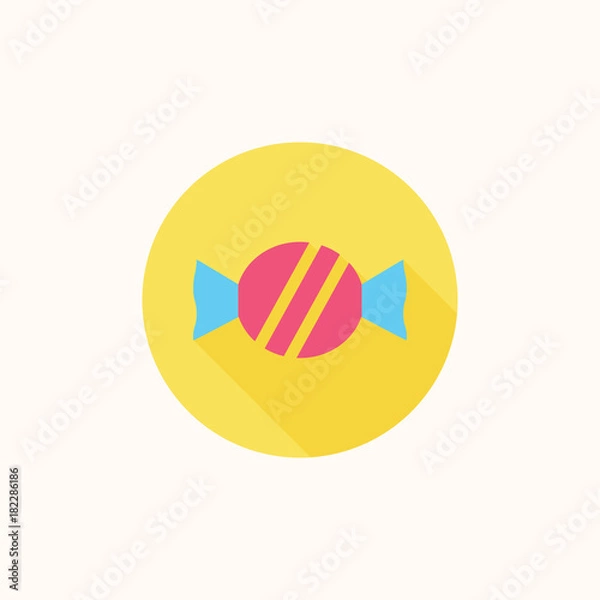 Obraz vector candy icon with long shadow