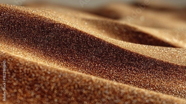 Obraz Close-up of desert sand dunes, with textures and shadows from sunlight