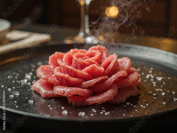 Obraz raw meat in a pan