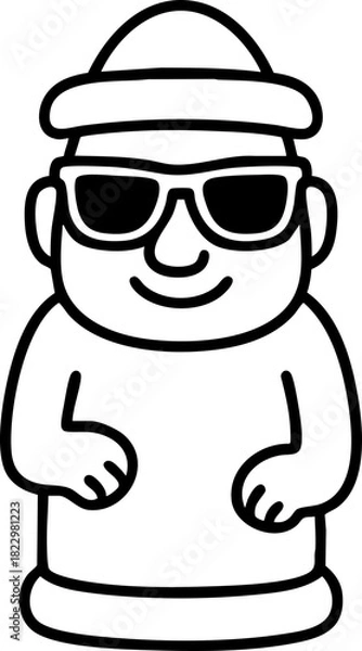 Obraz Jeju Dolhareubang icon 제주도 돌하르방 일러스트