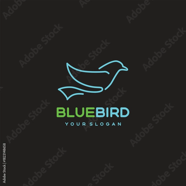 Fototapeta bird logo vector