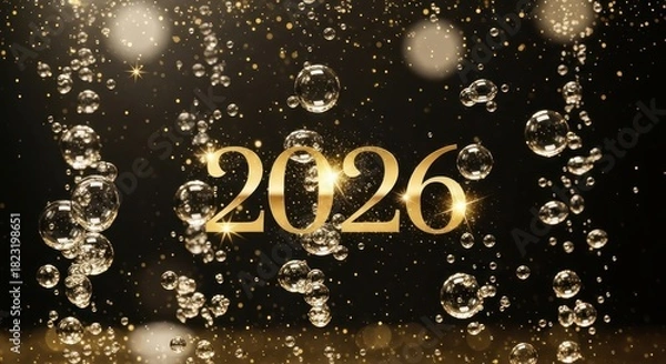 Obraz Gold Bubble Spark 2026