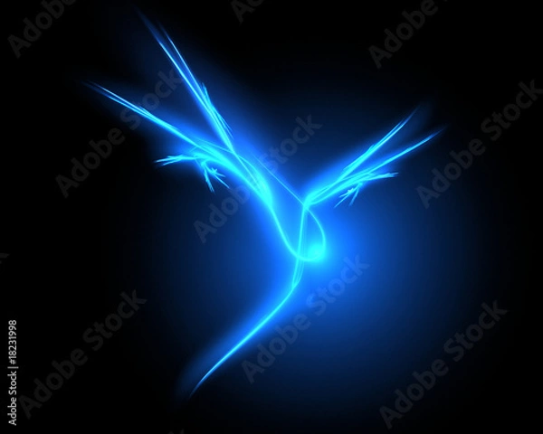 Fototapeta Abstract blue background