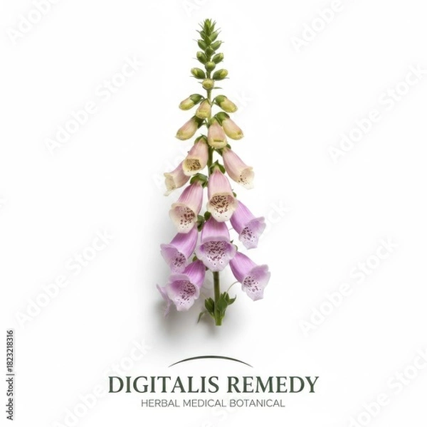 Fototapeta Beautiful lilac and purple flowers with green leaves isolated on white background, perfect for a spring nature card or floral vector design