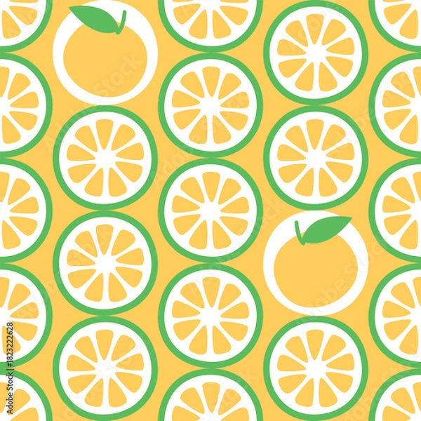 Fototapeta orange seamless pattern design for background, wallpaper, fabric, textile design, card, wrapping paper, notebook, carpet, diary cover, blanket, blanket for kids, tile design, decorative, and etc.