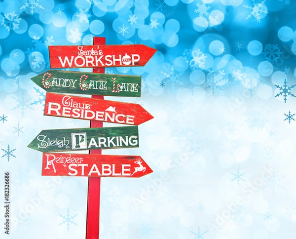 Obraz Santa workshop sign